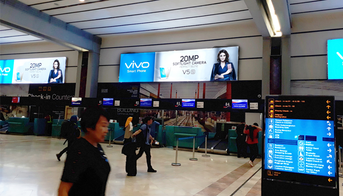 Kampanye Endorsement Selebriti Agnez Mo, VIVO, Check in Area, Bandara Internasional Soekarno-Hatta