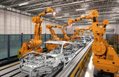 Mesin Robotik Pada Industri Otomasi Perakitan Mobil. Sumber: Technavio