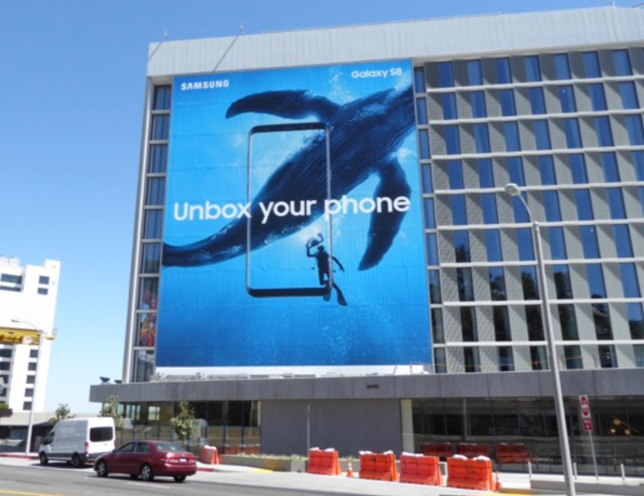 Billboard Samsung di Sunset Trip, Los Angeles