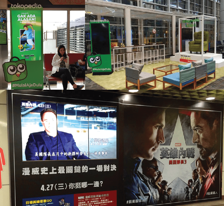 Digital Media OOH berupa LCD Screen Custom The Perfect Media