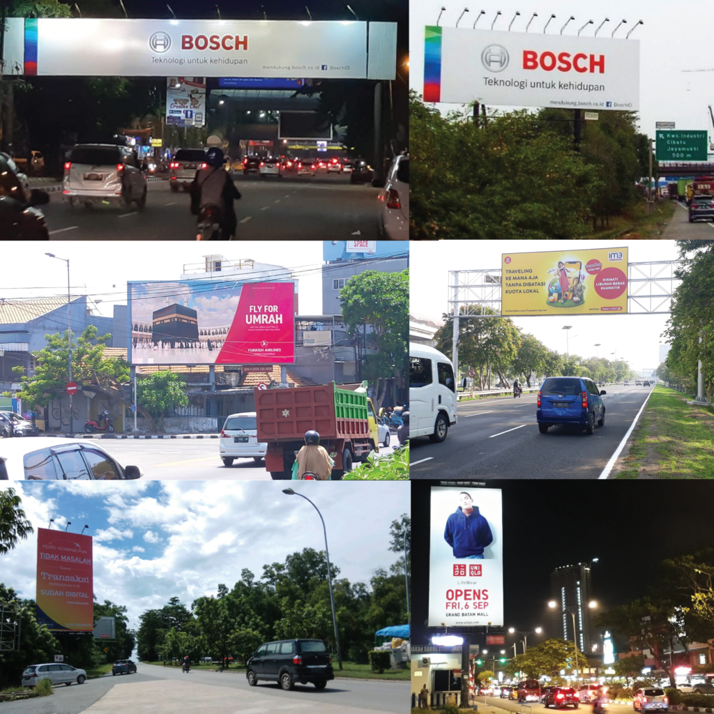 Billboard iklan klien The Perfect Media di beberapa kota besar
