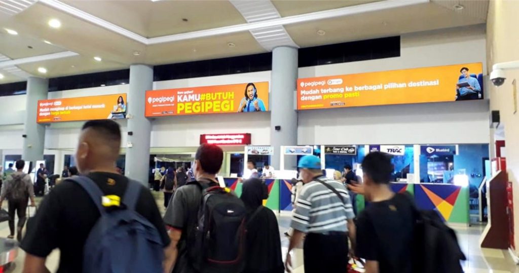 Domestic Arrival Exit Lightbox - Bandara SMB II Palembang - The Perfect Media