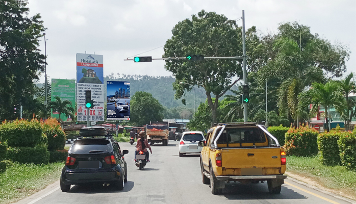 Baliho Iklan Terbaru Agung TOYOTA di Simpang Sei Harapan Batam
